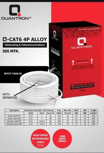 Cctv Camera - Quantron Networking Cat 6 305 mtr cable Trader ...