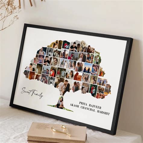 Buy Personalized Family Tree Collage With Names & Message online from ...