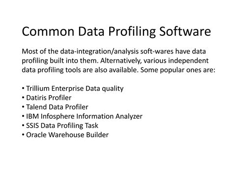 Data profiling Data Quality 的图像结果