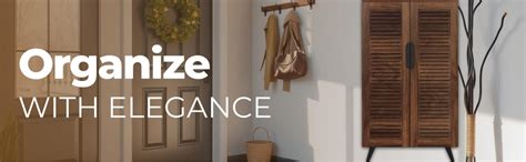 BLUEWUD Carlem Tall Design Engineered Wood Single Tone 2 Doors Shoe ...