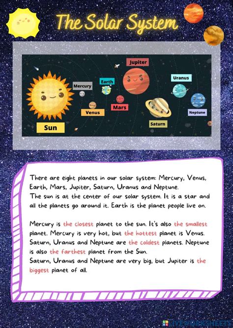 Image result for Solar System Reading