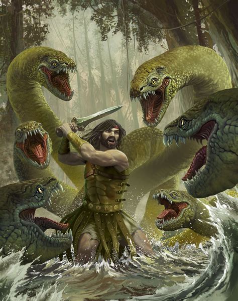 ArtStation - Hercules fights the Hydra