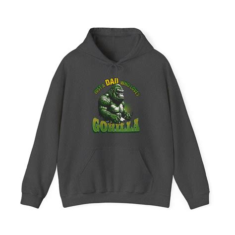 Gorillas Lover Unisex Hoodie, Just A Dad Who Loves Gorilla - Walmart.com