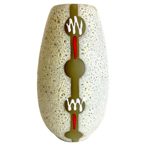 Mid-Century Modern West German Fat Lava Vase by Jasba Keramik For Sale ...