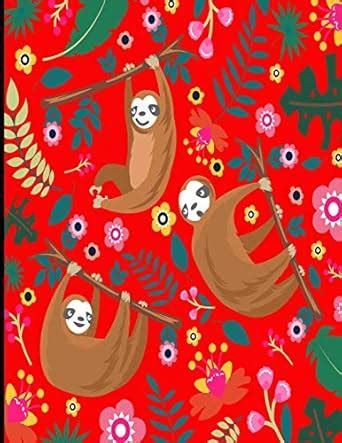 Abi: Red Sloth Sketch Book, 366 Pages Sketch Pad, Sloth Sketchbook ...