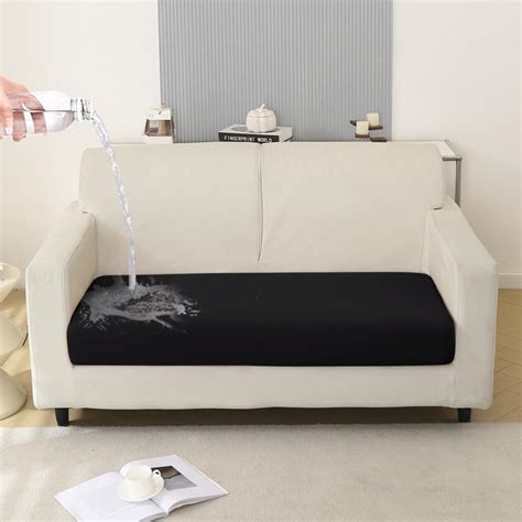 HOKIPO Polyester 100% Waterproof 140GSM Stretchable Sofa Seat Cushion ...
