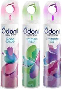 Odonil Jasmine, Rose, Lavender Spray Room Freshner (Rose + Jasmine ...