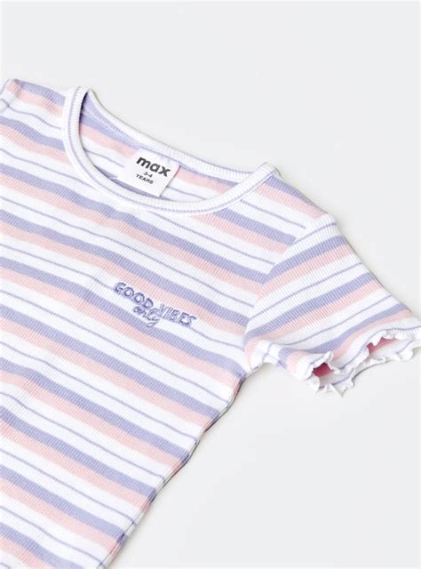 Buy Girls Striped Top Online at just Rs. 299.0 - 1000014644887 | Max ...