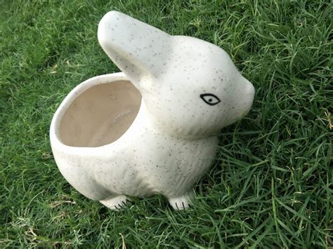 Aradhy Cute Bunny (Rabbit Shaped) Ceramic planters for Home Decor ...