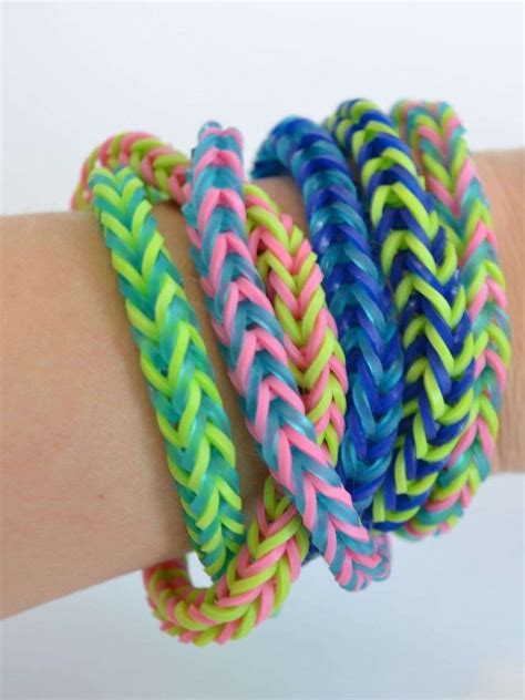 different patterns for rubber band bracelets