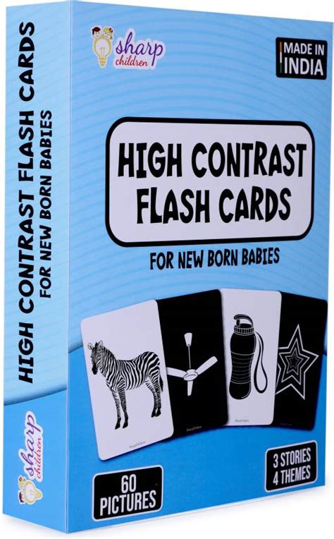Sharp Children Black and white flash cards for baby known as high ...