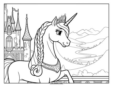 200+ Desenhos de unicórnio para colorir para crianças e adultos (PDFs ...