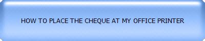 How to Center a Cheque to Print in Printer 的图像结果