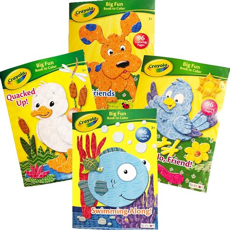 Buy Bendon Crayola Big Fun Book to Color Set of 4 Books Online at ...