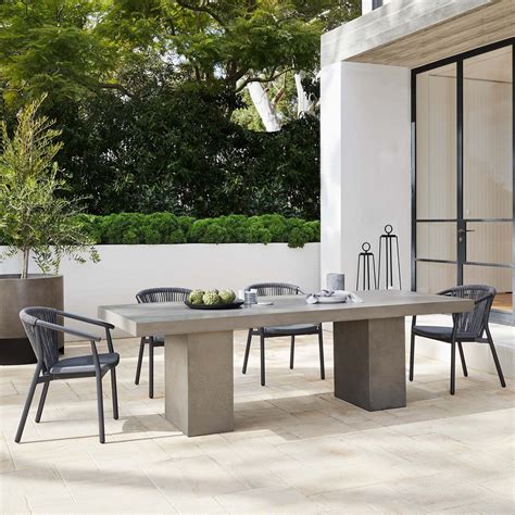 Modern Concrete Outdoor Dining Table at Dale Armour blog