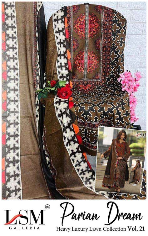 Lsm Parian Dream Vol 21 Lawn Cotton Dress Material Surat Textile Market