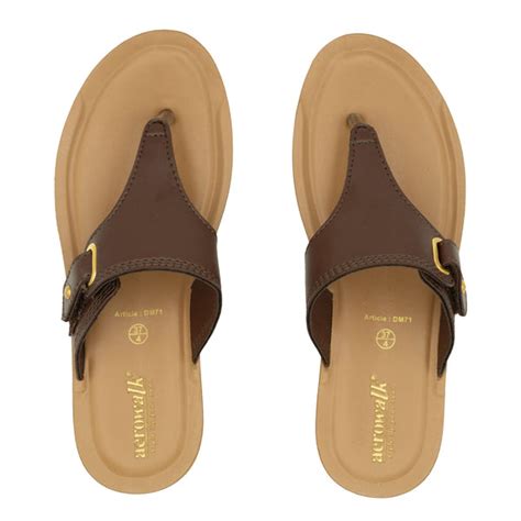 Aerowalk BROWN Slipper with slip-on for female – The Condor Trendz Store