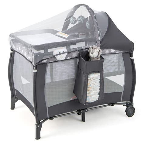 BABYJOY BABY JOY 4 in 1 Portable Playard with Bassinet, India | Ubuy