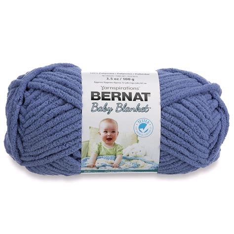 Spinrite Bernat Baby Blanket Yarn, 3.5 oz, Gauge 6 Super Bulky, Baby ...