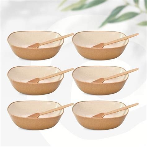 Buy Eha Set of 4 Earth-Friendly Multipurpose Bowls for Kitchen | 600 ml ...