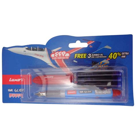 Luxor Ink Glide Navigator FFP Model:15664 Navigator Design Body red ...