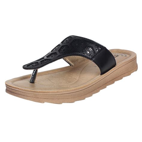 Buy AEROWALK Women Black Fashion Sandals-5 UK (38 EU) (DI27) at Amazon.in