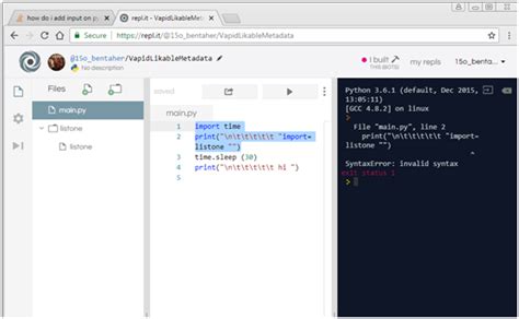 Image result for Repl.it Python New File
