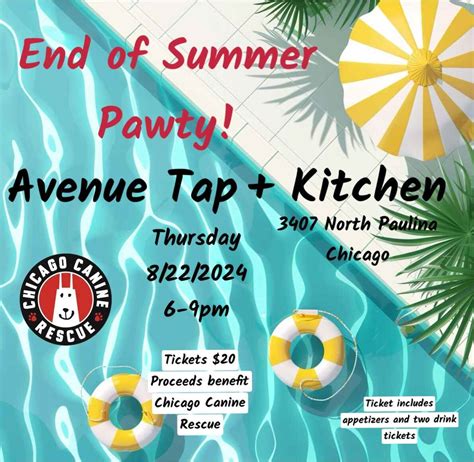 Chicago Canine Rescue Foundation - End of Summer Pawty