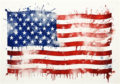 Premium AI Image | united states country flag painting vector design