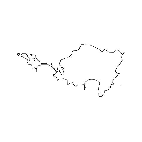 Premium Vector | Saint Maarten Island map icon