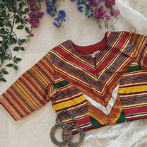 Buy Rani Green Multicoloured Gaji Silk Blouse Online | Godhuli Exclusive