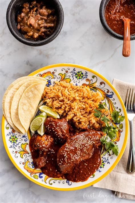 Mexican Food Mole Chicken