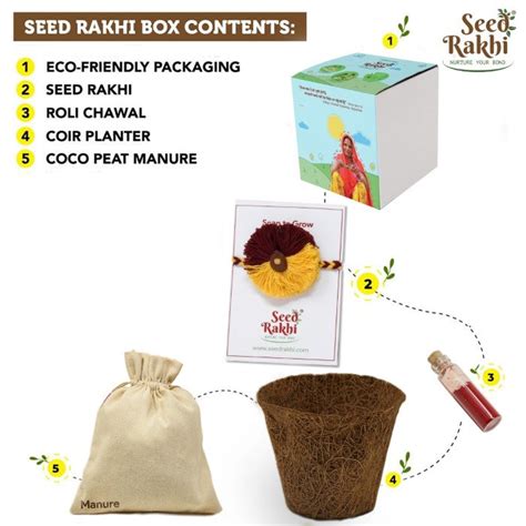 Buy plantable seed rakhi for your bro from online gift store Indigifts
