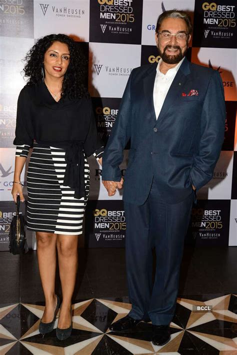 Parveen Dusanj and Kabir Bedi during the GQ Best Dressed Men 2015 Awards