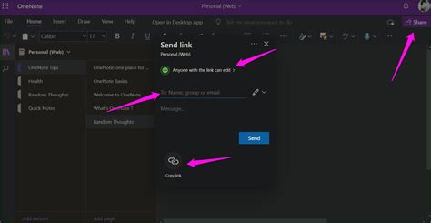 How to Share a Notebook in OneNote 的图像结果