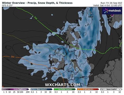 Storm maps turn purple as 742-mile rain wall and 90mph gales smash UK ...