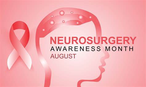 August is Neurosurgery awareness month. background, banner, card ...