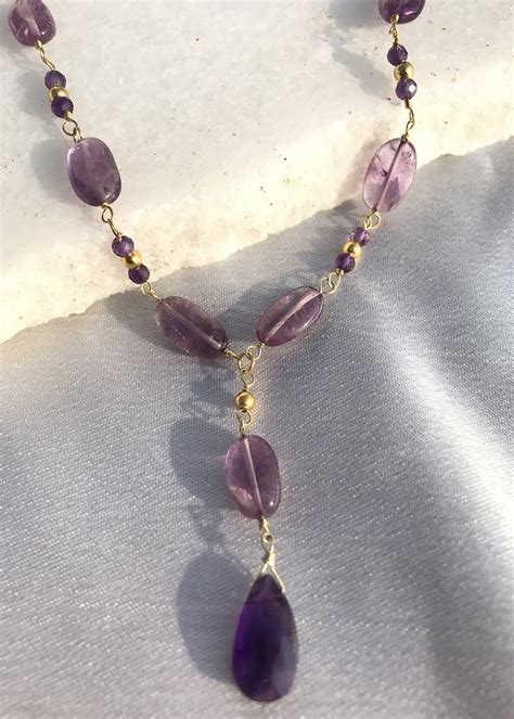 Get Purple Rain Lariat Necklace at ₹ 2250 | LBB Shop