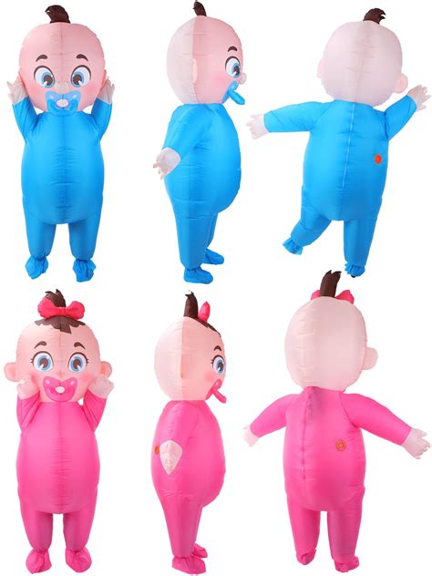 Ramede 2 Pcs Giant Inflatable Baby Costume 96 Inch Gender Reveal ...
