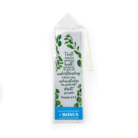 Trust in the Lord with all thine heart - Proverbs 3:5-6 Woven and Tass ...