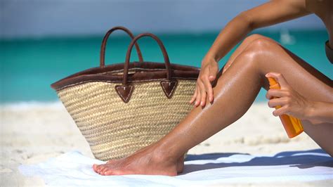 Applying Suntan Lotion