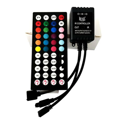 TECPHILE 4 Pin RGB LED Strip Light IR Music Controller | Concept Kart