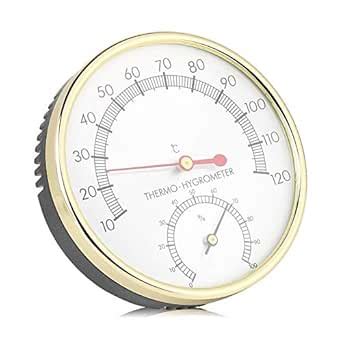 Digital Thermometer Hygrometer, Metal Dial Indoor Hygro-Thermometer ...