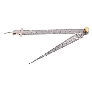 Techno Shoppy 0-15mm Welding Taper Feeler Gauge Gage Depth Ruler ...
