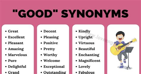 Another Word for GOOD: 60 Great Synonyms for "Good" in English - Love ...