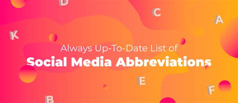 What Are Social Media Abbreviations at Harry Forlong blog