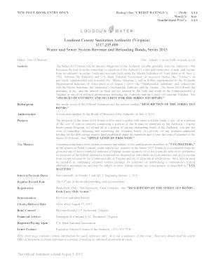 Fillable Online Loudoun County Sanitation Authority Water Sewer System ...