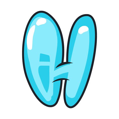 Graffiti Bubble Letters H