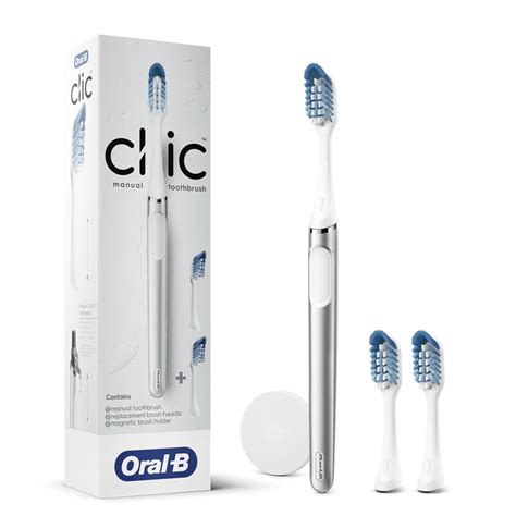 Amazon.com : Oral-B Clic Deluxe Starter Kit, Manual Toothbrush with 3 ...