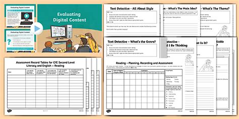 Literacy Reading CfE Second Level Assessment Pack